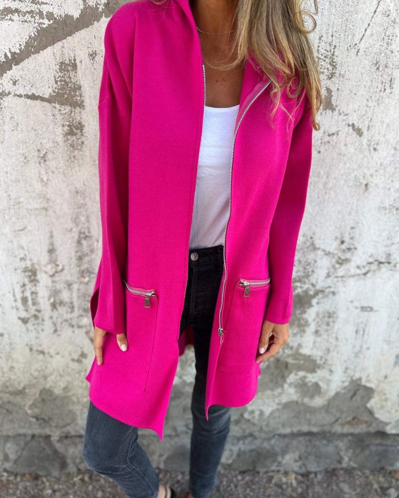 Olivia&Grace | Veslina™ - Versatile Long Sleeve Zip Cardigan