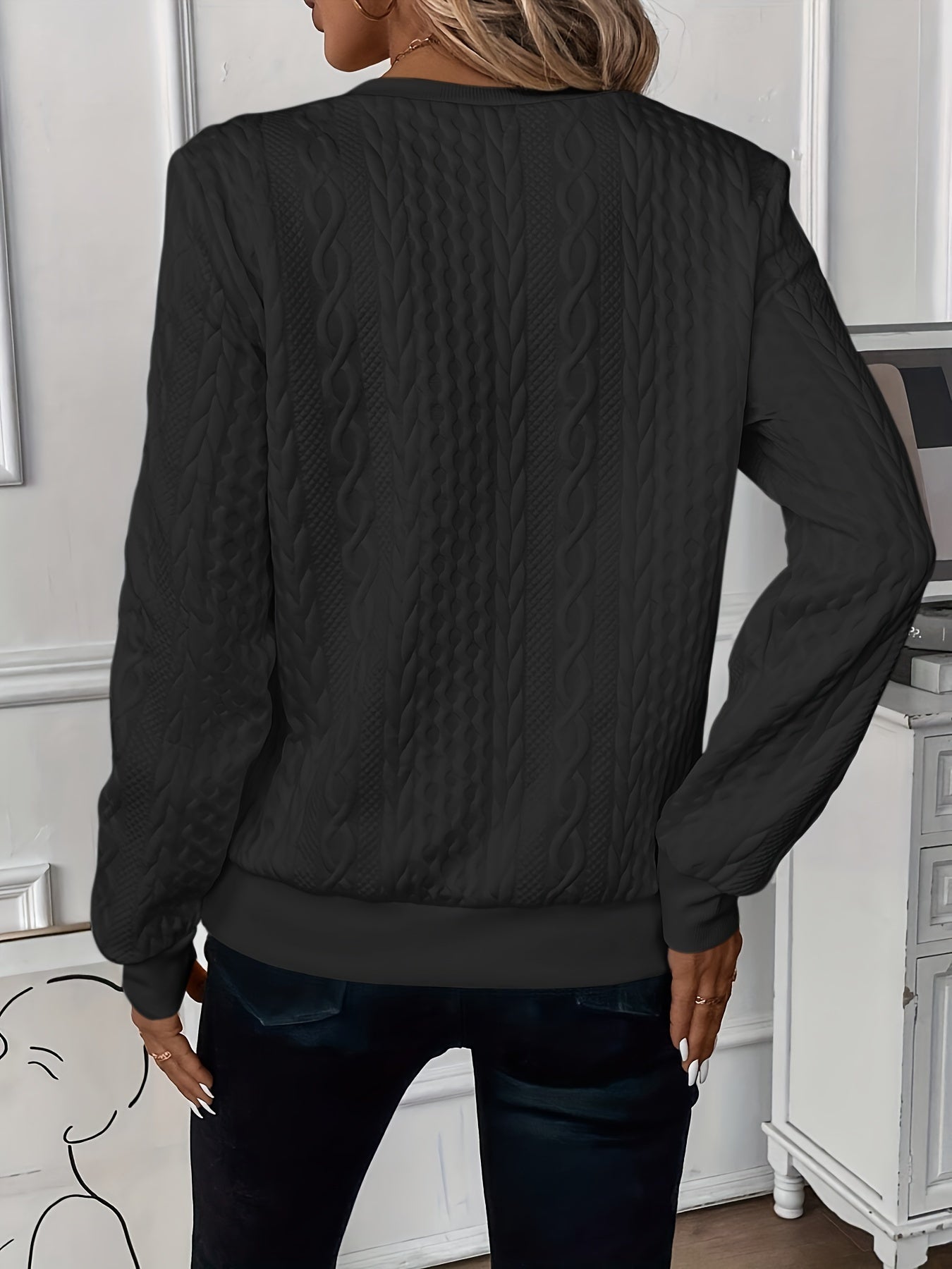 Olivia&Grace | Amalie - Ladies' zip-up cable knit jumper