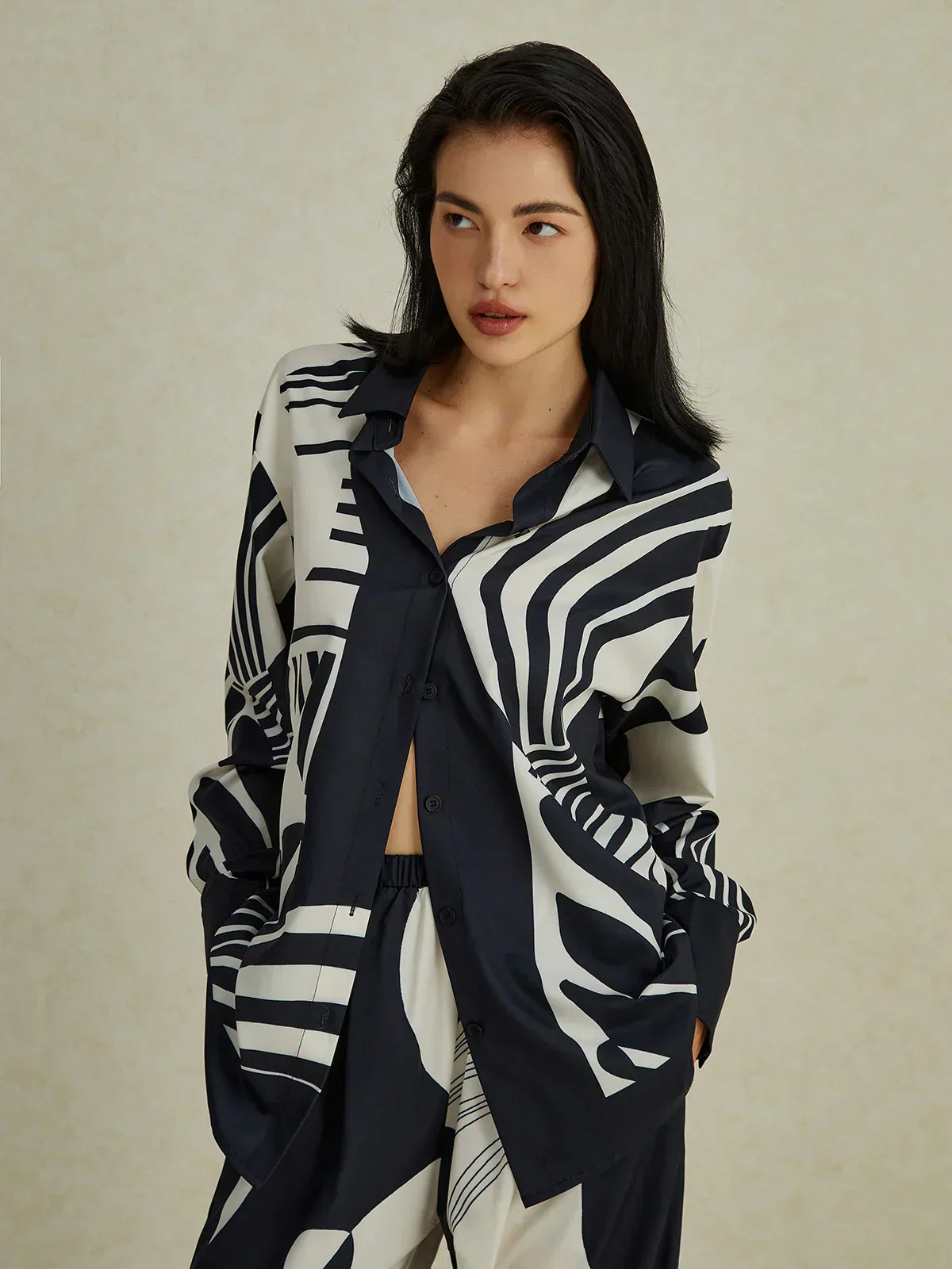 Greta® | Irregular Print Wide Leg Pants Set