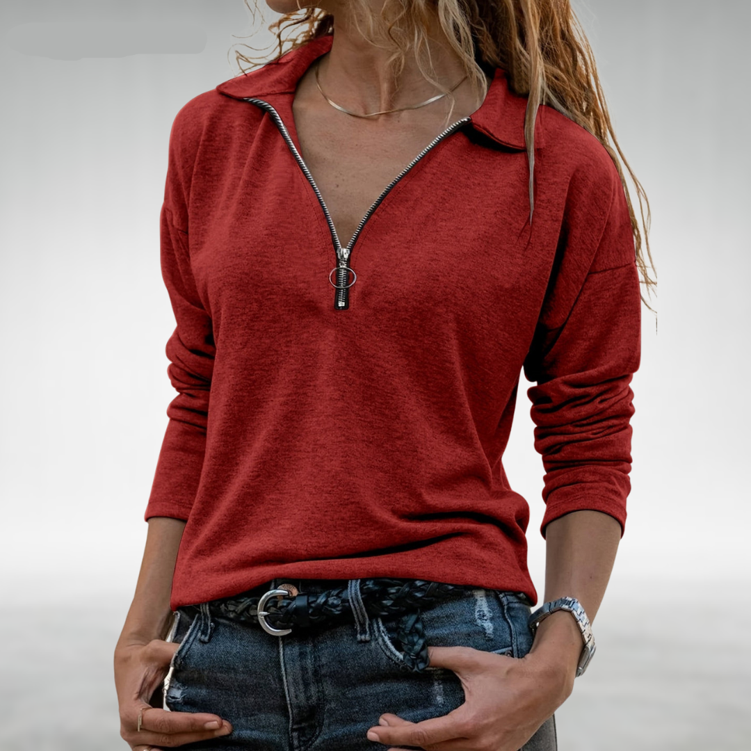 Olivia&Grace | Nadine - Women's Half-Zip Sweaters