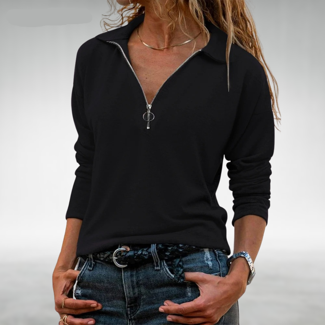 Olivia&Grace | Nadine - Women's Half-Zip Sweaters