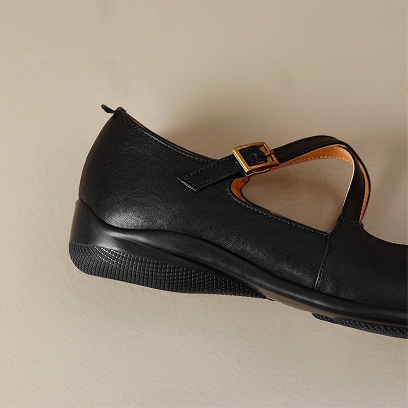 Olivia&Grace™| Edith Leather Mary Janes