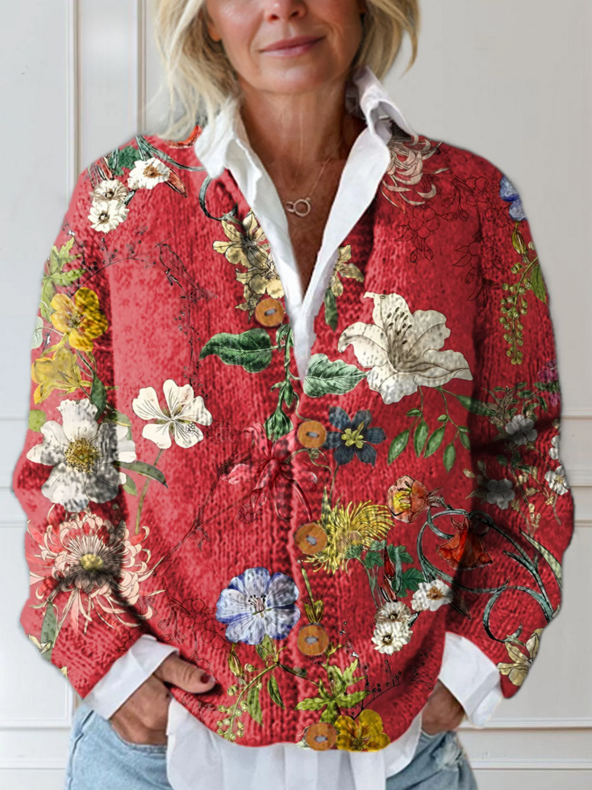 Olivia&Grace | Claire - Vintage Floral Cardigan Sweater