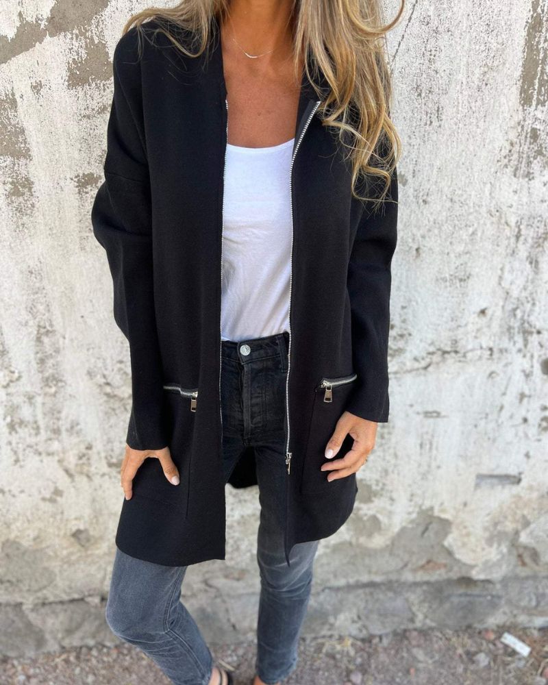 Olivia&Grace | Veslina™ - Versatile Long Sleeve Zip Cardigan
