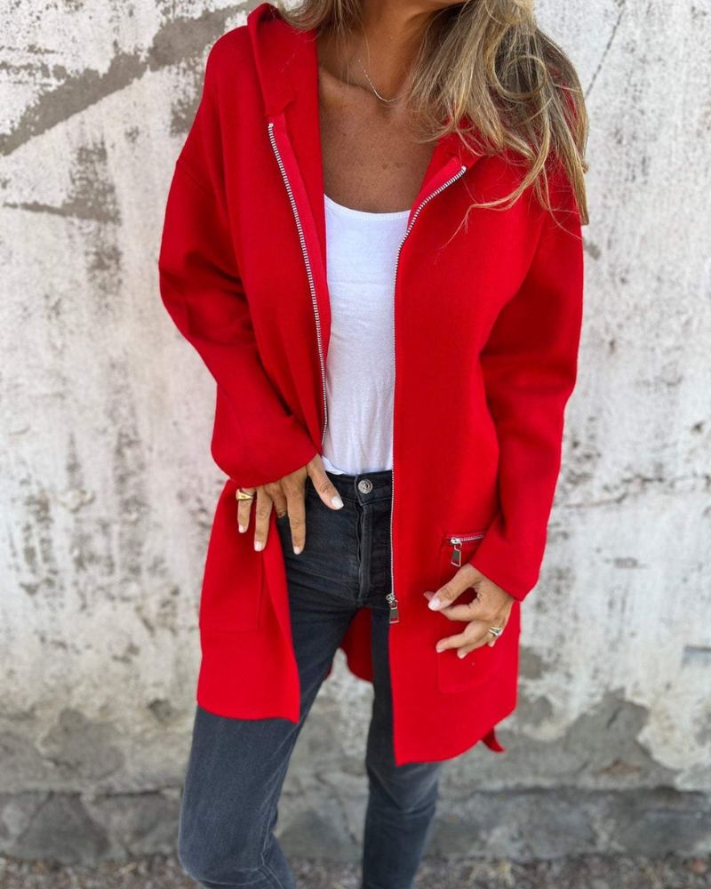 Olivia&Grace | Veslina™ - Versatile Long Sleeve Zip Cardigan