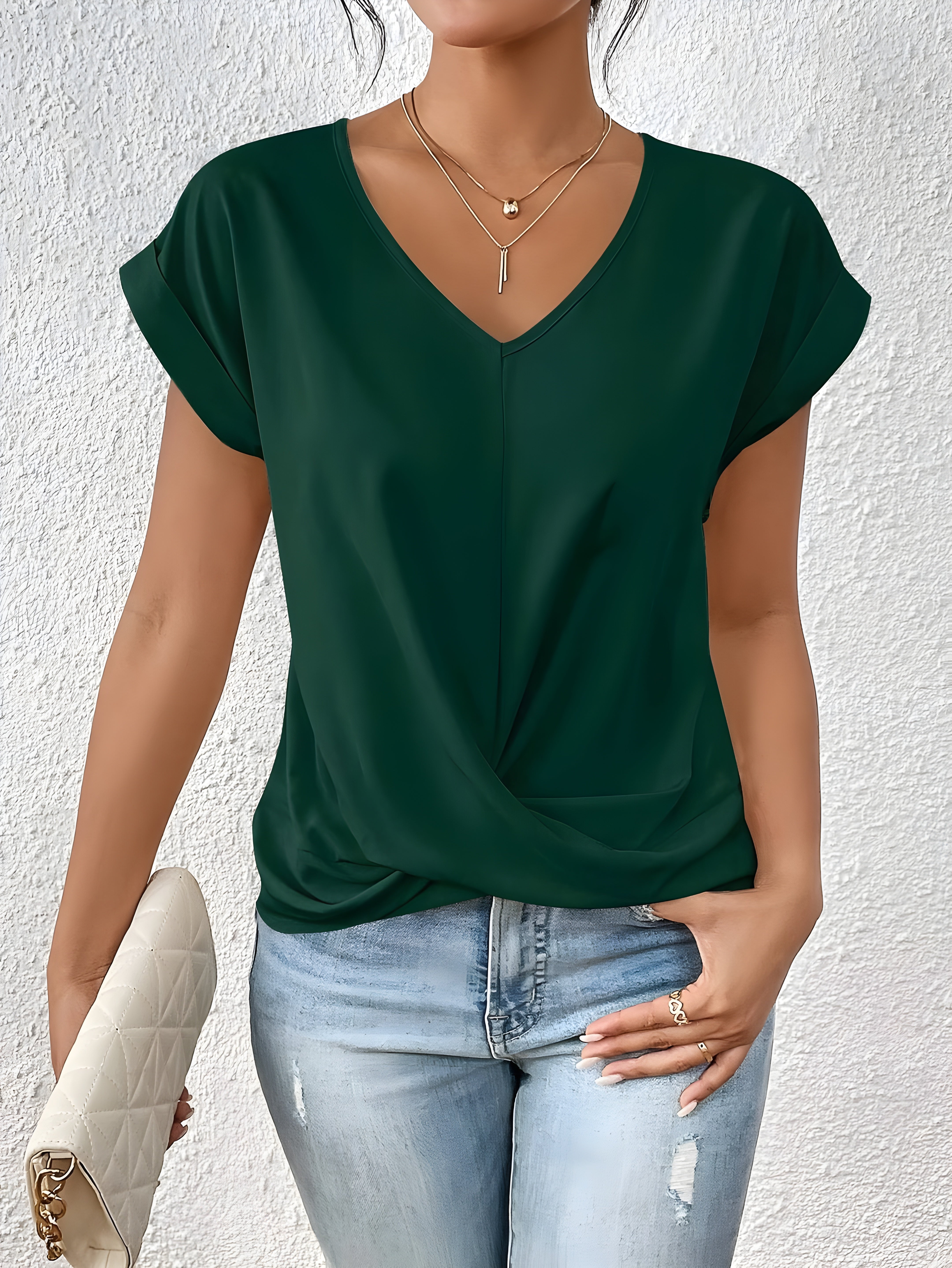 Olivia&Grace |  Kathrina - Twist Front V-Neck Top