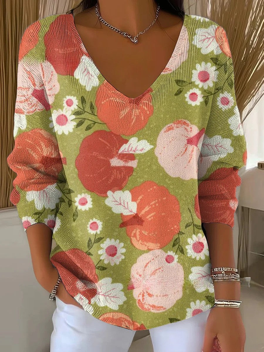 CHLOE | Knit Sweater with V-Neck