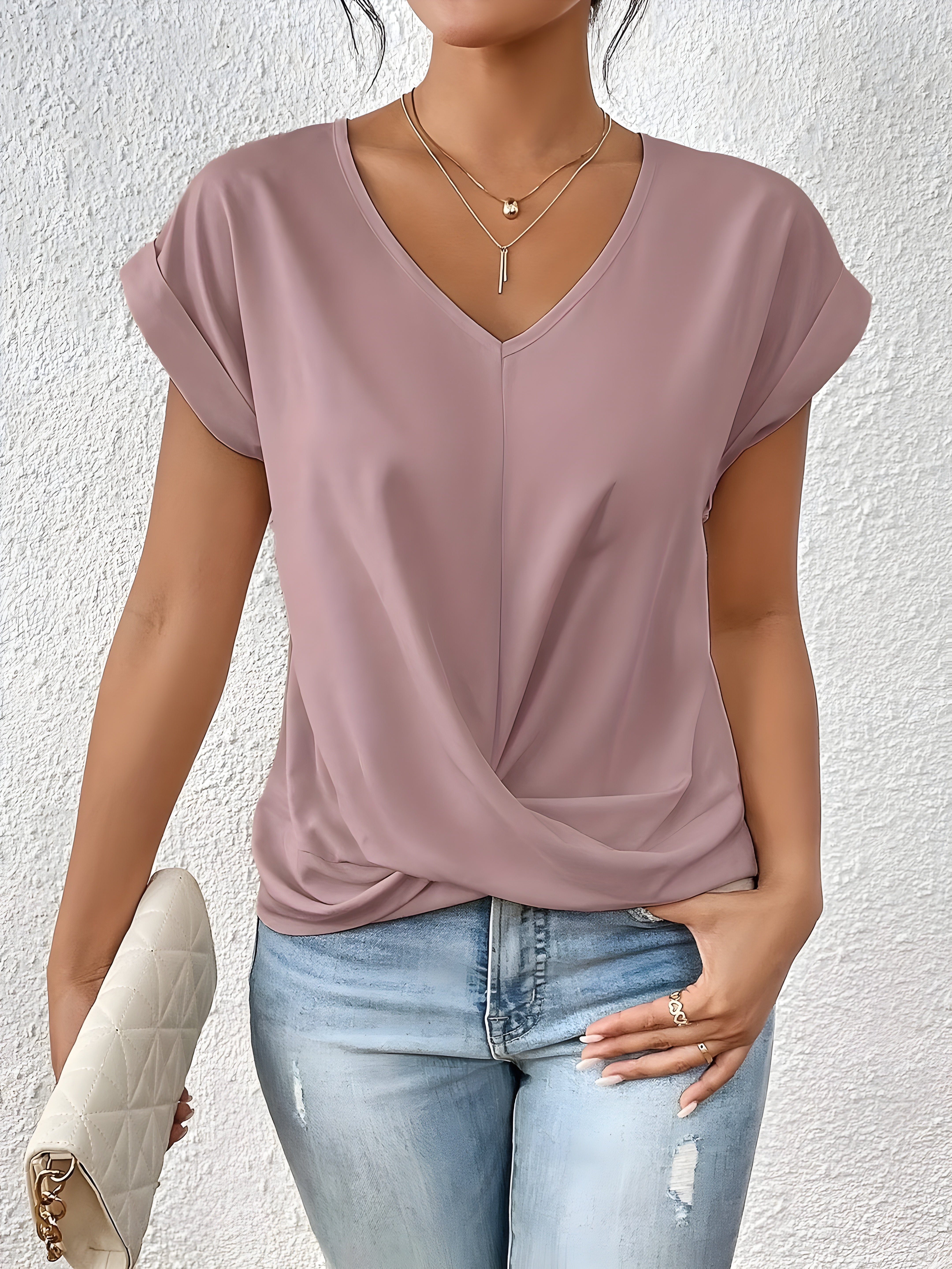 Olivia&Grace |  Kathrina - Twist Front V-Neck Top