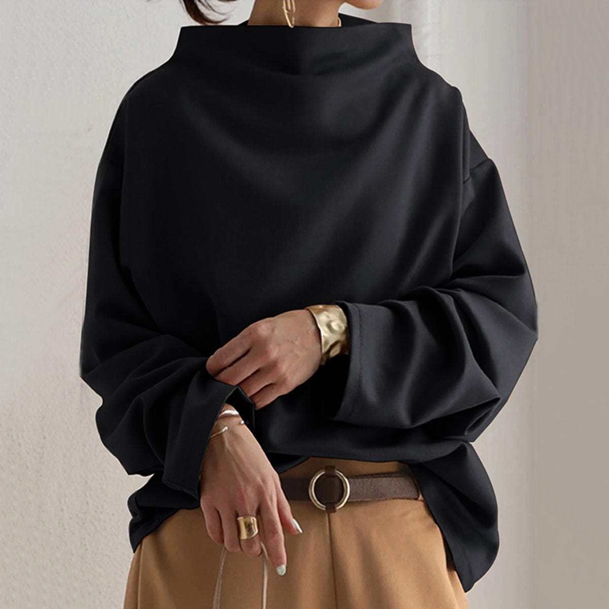 Olivia&Grace | Margot– High-Neck Soft Knit Top
