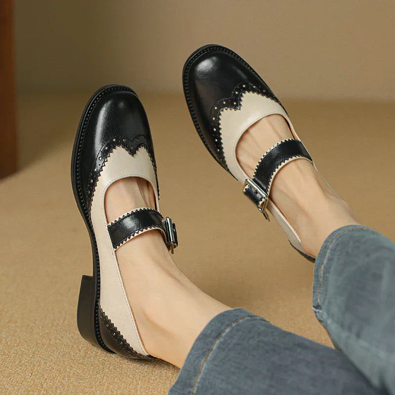 Olivia&Grace™| Miana Leather Mary Janes
