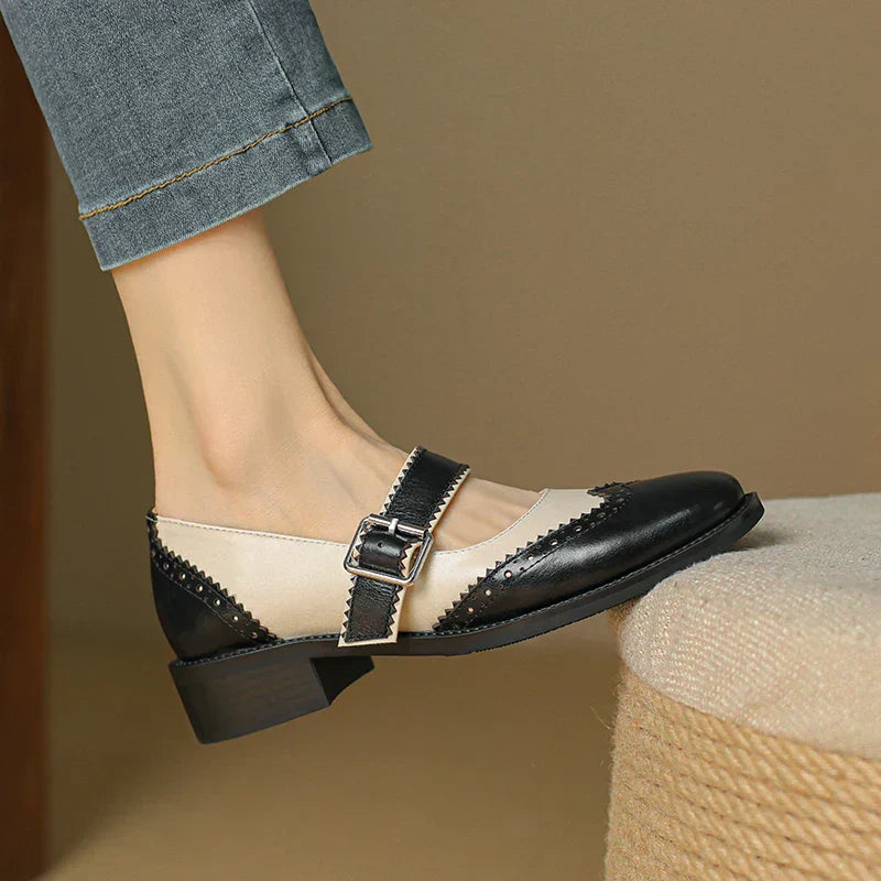 Olivia&Grace™| Miana Leather Mary Janes