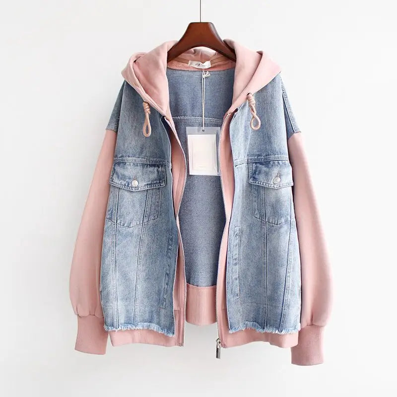 Olivia&Grace | Vivian - Denim Hoodie Jacket