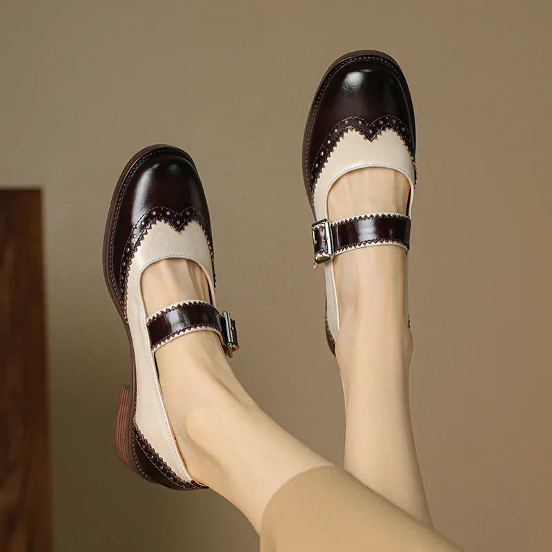 Olivia&Grace™| Miana Leather Mary Janes