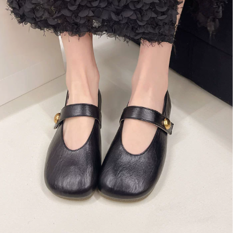 Olivia&Grace™| Irene Leather Mary Janes
