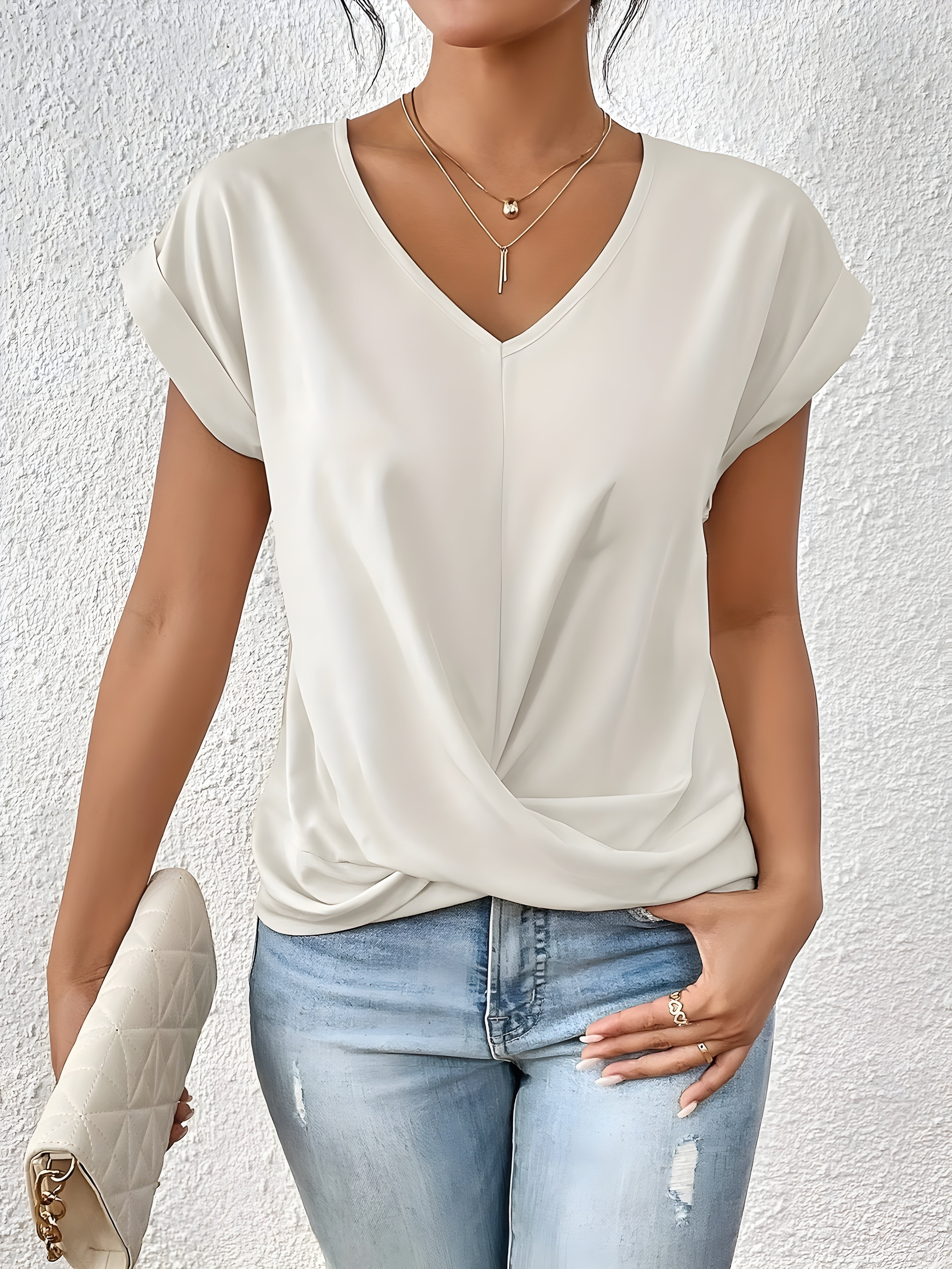 Olivia&Grace |  Kathrina - Twist Front V-Neck Top