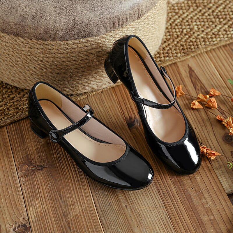 Olivia&Grace™| Livy Leather Mary Janes