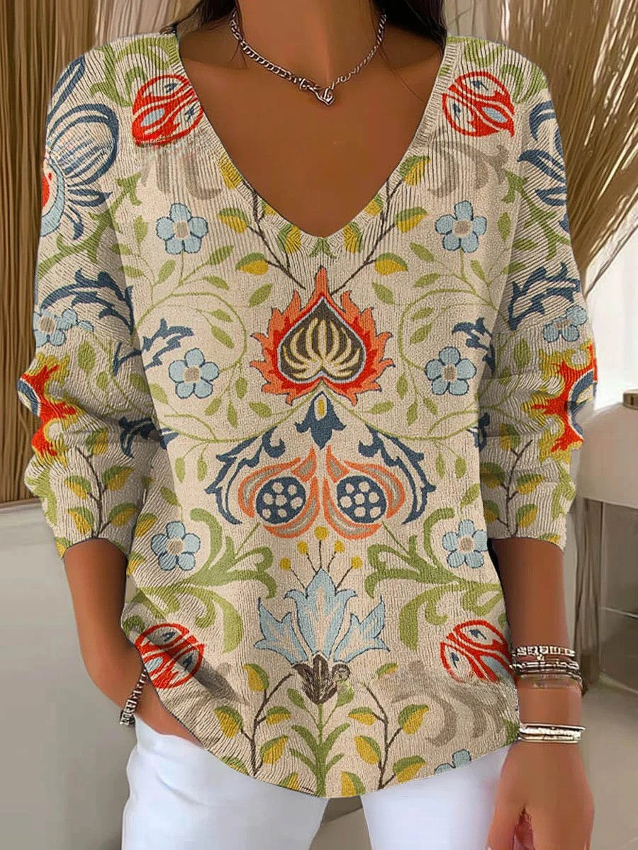 MARGAUX | Knit Sweater with V-Neck