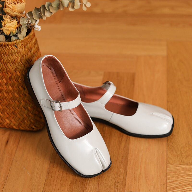 Olivia&Grace™| Martha Leather Mary Janes