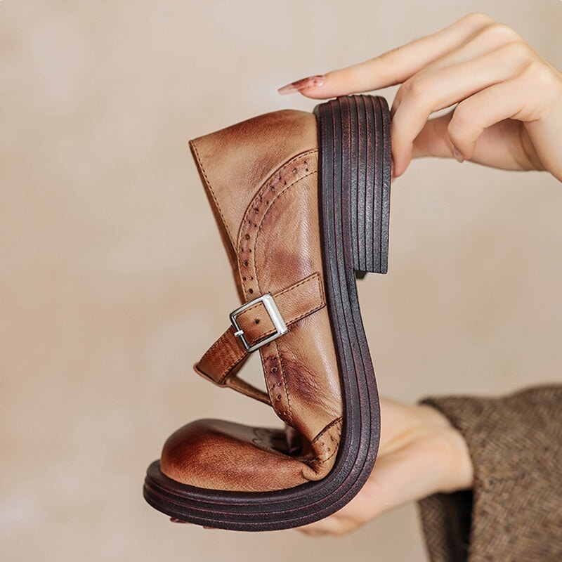 Olivia&Grace | Mattea - Elegant Mary Janes Made Of Leather